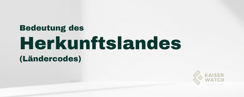 Bedeutung des Herkunftslandes einer Luxusuhr